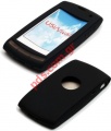 Case from silicon for SonyEricsson U5 Vivaz  in black color