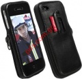 Leather case classic Krusell For Apple iPhone 4G, 4S whith zip and belt clip.