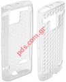 Transparent hard plastic case for Nokia E52 TRN grey color