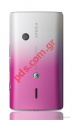 Original battery cover SonyEricsson X8 Xperia (E15i) in  white/pink  color