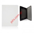 Leather case for Apple iPAD 2, 3 Book style open white
