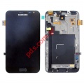 Original Samsung GT-N7000 i9220 Frontcover + Display Unit carbon Black