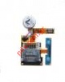 Original flex cable Samsung GT S8500 for MMC card reader and vibra notor 