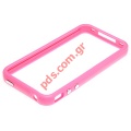 Bumper protective case for Apple iphone 4G, 4S in color Pink