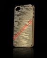 Back case for Apple iPhone 4G, 4S Glamur in gold color