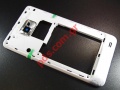 Original back rear middle frame cover Samsung i9100 Galaxy S II White