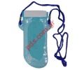 Waterproof Case SMALL Aqua Bag blue (12*6*10MM) bulk