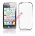 Transparent hard plastic case for Apple iPhone 4G in clear color