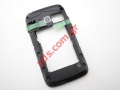 Original housing middle rear cover Samsung GT Galaxy Y Duos Absolute Black (gloss)