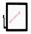 Touch with digitizer Apple iPad 3GN 4G Black glass and flex cable (W/HOME BUTTON)