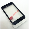 Original housing front cover Sony Tipo ST21i with Digitazer touch screen in White color