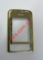 Housing front cover Nokia 8800 Arte (COPY) with window glass in gold color