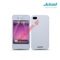 Excelent quality Jekod Super Cool Hard Skin For Apple Iphone 4G, 4S Case White color