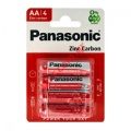  Panasonic ZINC Carbon AA LR6 size AA 1.5 V Battery Pack  4pcs Blister 