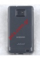 Transparent Jekod TPU Gel case Samsung i9100 Galaxy S 2 Black