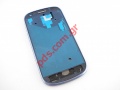 Original front cover Samsung GT Galaxy S III i8190 in Blue color.