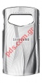 Original battery cover Samsung S3550 Titanium Silver