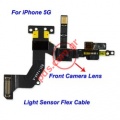 Original flex cable  iPhone 5 sensor with front camera and len