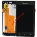 Original front cover (GRADE A) Sony Xperia J complete with touch screen digitazer and lcd