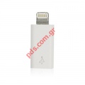 External Apple Lightning SLIM (OEM) Micro-USB to Apple SLIM Lightning 8 Pin Adapter bulk