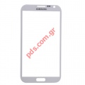 External glass window (oem) Samsung Galaxy Note 2 N7100 in White color.