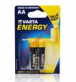 Alkaline batteries Varta LR6 (AA) 2 pcs MIGNON 4106 Energy Blister
