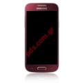 Original complete set LCD Samsung i9195 Galaxy S4 Mini Red
