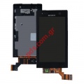 Complete set front cover LCD (OEM) Sony Xperia U ST25i Black