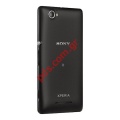 Original battery cover Sony Xperia M Black C2004 DUAL SIM C2005 (with side key + NFC) 