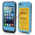 Durable Redpepper Waterproof Case  iPhone 5 Blue Millitary Cover 