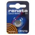  Renata CR1216 Lithium Coin 3V mAh ( 1) --    5 --