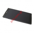 Original front cover LCD display Sony D5322 Xperia T2 Ultra XM50h Dual Black with touch screen 