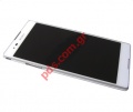 Original front cover LCD display Sony D5322 Xperia T2 Ultra XM50h Dual White with touch screen 