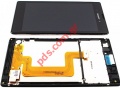 Original front cover Sony D5103 Xperia T3 Black with touch screen 