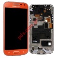 Original set LCD Samsung GT i9195 Galaxy S4 Mini Orange.