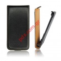 Protective case flip open Slim Xperia T in black color