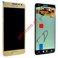 Front cover set LCD Samsung SM-A300F Galaxy A3 Gold with touch screen and display