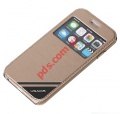 Case flip book S-View USAMS iPHONE 6 4.7 Gold Viva (BLISTER)