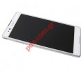 Original front cover set White Sony D5303, D5306 Xperia T2 Ultra with touch screen and LCD display 