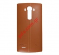 Original battery cover LG G4 H815 Leather Light Brown color (W/NFC) 