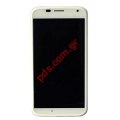 Original Motorola Moto X (XT1052) Complete set White including front with LCD and Digitizer Touchscreen 