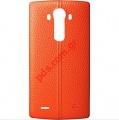 Original Rear Battery Cover LG G4 H815 Leather Orange Back Cover