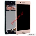 Original set LCD Pink Sony F5121 Xperia X, F5122 Xperia X Dual Front cover with touch screen and lcd display 