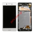 Original set LCD White Sony F5121 Xperia X, F5122 Xperia X Dual Front cover with touch screen and lcd display 