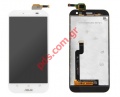 Set LCD (OEM) White Asus Zenfone Zoom ZX551ML Touch screen with digitizer and display
