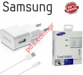 Original charger white MicroUSB Samsung ETA-U90EWEG 2A (BLISTER) With data cable ECB-DU4EWE 