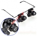 Magnifier glasses Multiple 20X watch repair tool with led light