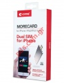 Morecard Bluetooth Adaptor DualSim for Apple iPhone, iPAd, iPod COMMA silver COMMA 