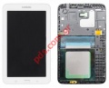 Original set LCD White Samsung SM-T113 Galaxy Tab 3 7.0 Lite Front cover with touch screen Digitizer and Display 