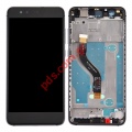 Set LCD (OEM) Huawei P10 Lite (WAS-LX1) Black Display with frame touch with digitizer.